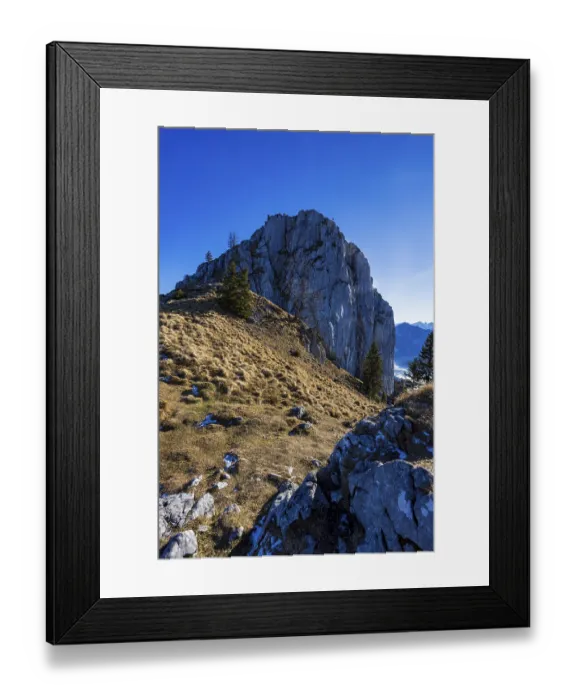 Framed Print : Sankt Wolfgang, Vormaueralm with Vormauerstein