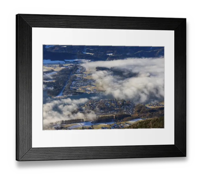 Framed Print : View of a sea of fog from Vormauerstein
