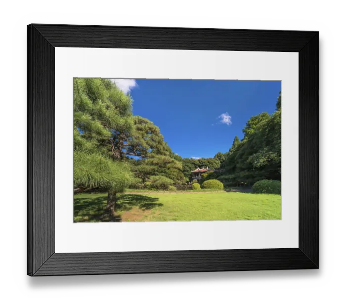 Framed Print : Taiwan pavilion Kyu-Goryo-Tei (旧御涼亭)