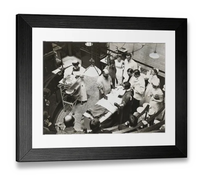 Framed Print : Service. surgical team, nurse, doctor