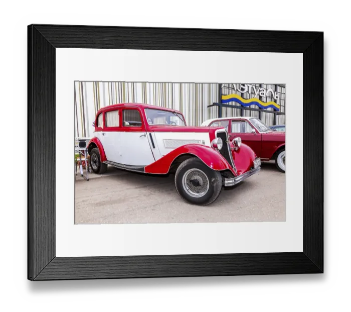 Framed Print : Samara, Russia - May 19, 2018: Vintage German automobile Wanderer W22 at the city street