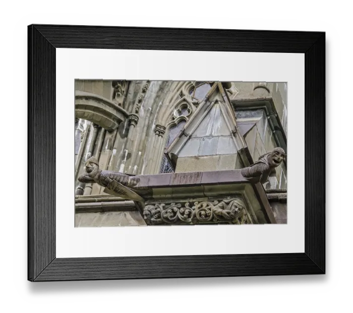 Framed Print : Gargoyles On A Cathedral Trondheim Norway Framed Print : Gargoyles On A Cathedral Trondheim Norway
