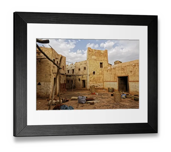 Framed Print : Abandoned and deserted city in Ouarzazate