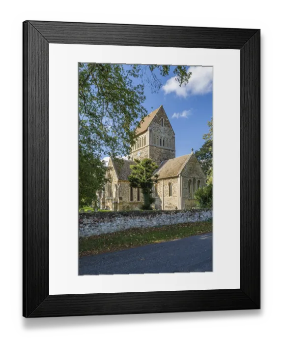 Framed Print : View of St Lawrence's Church