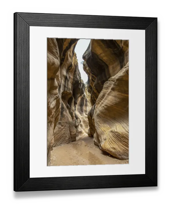 Framed Print : Scenic mountain view while taking the trail of the preserve park
