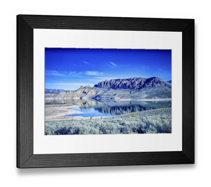 Framed Print : Blue mesa reservoir in gunnison national forest colorado
