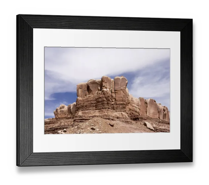 Framed Print : Hoodoo rock formations at utah national park mountains