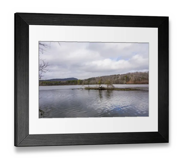 Framed Print : Pee dee and yadkin river flowing through uwharrie mountains