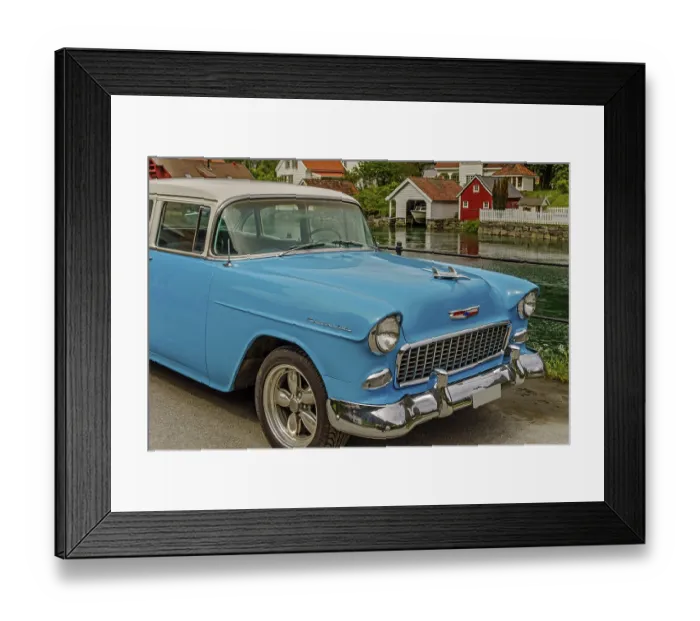 Framed Print : Chevrolet Bel Air Olden Norway