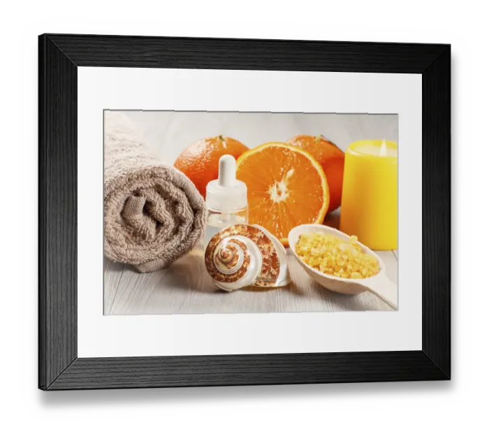 Framed Print : Cut orange with two whole oranges Framed Print : Cut orange with two whole oranges
