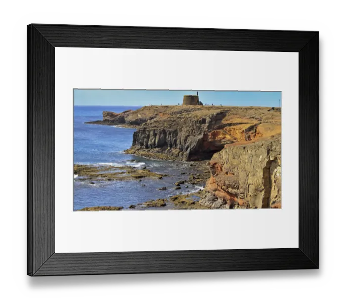Framed Print : Spain Lanzarote Playa Blanca Punta del Aquila