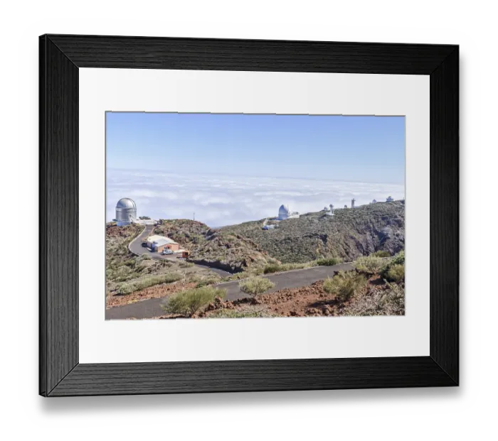 Framed Print : Line Of Telescopes La Palma Spain Framed Print : Line Of Telescopes La Palma Spain