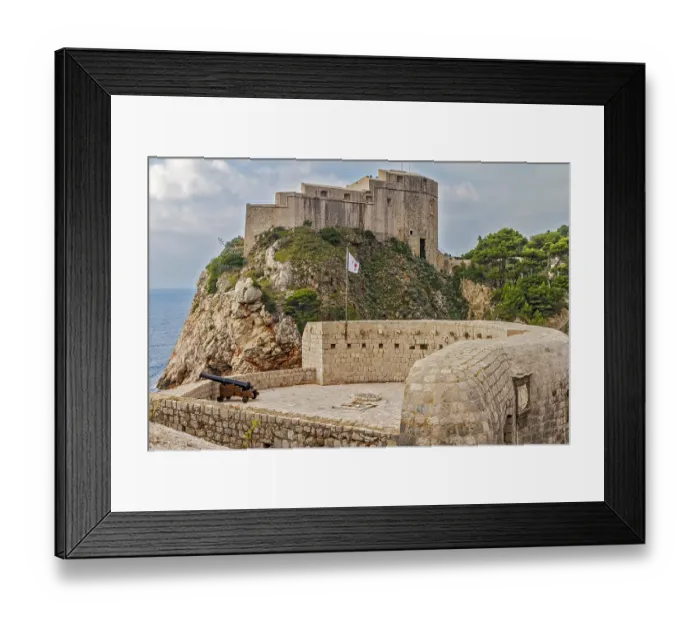 Framed Print : The Fortress Of Saint John Dubrovnik Croatia Framed Print : The Fortress Of Saint John Dubrovnik Croatia
