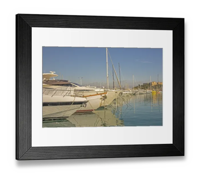 Framed Print : The Harbour and Castle Antibes France Framed Print : The Harbour and Castle Antibes France