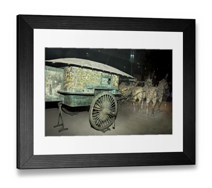 Framed Print : Bronze Horses and Emperors Chariot Xian Framed Print : Bronze Horses and Emperors Chariot Xian