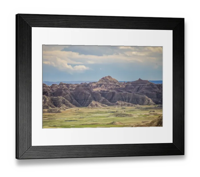 Framed Print : A layered rugged terrain rock formations of the preserve national park Framed Print : A layered rugged terrain rock formations of the preserve national park