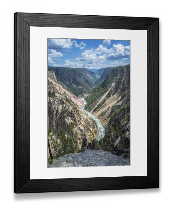 Framed Print : An epic scenery of the canyon in between of those large mountain ranges