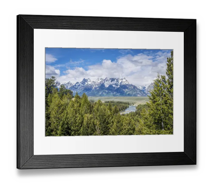 Framed Print : Epic mountain landscape scenery from the walking trail of the preserve park