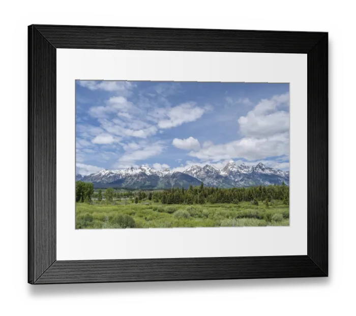 Framed Print : Epic mountain landscape scenery from the walking trail of the preserve park