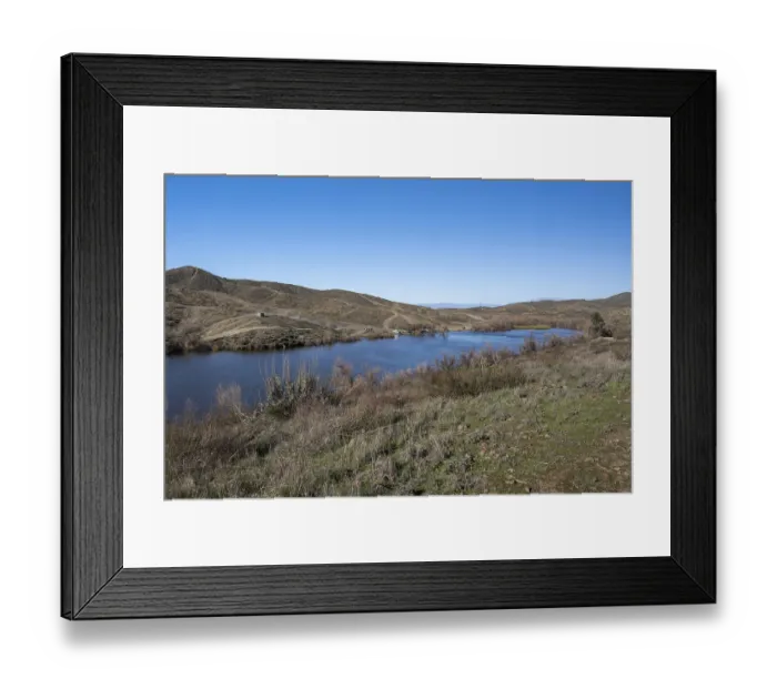 Framed Print : Epic mountain landscape scenery in the protected area of the preserve park