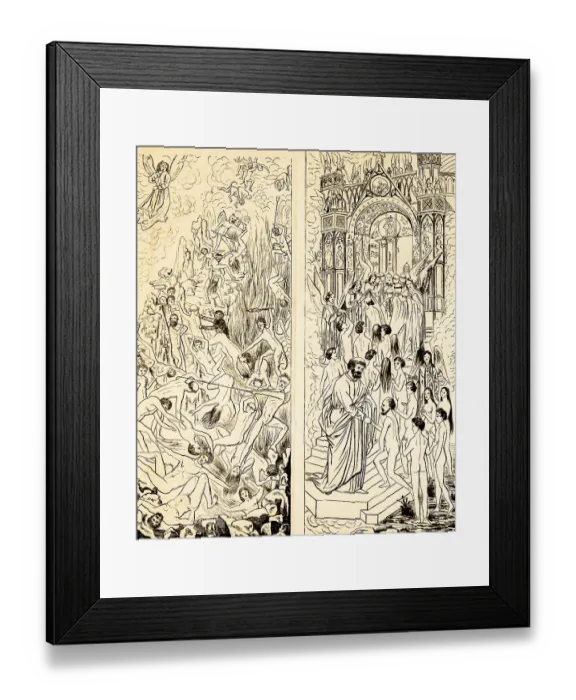 Framed Print : The Last Judgement by Hans Memling Framed Print : The Last Judgement by Hans Memling