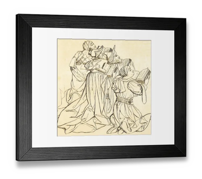 Framed Print : Group of prophets, Ghent altarpiece