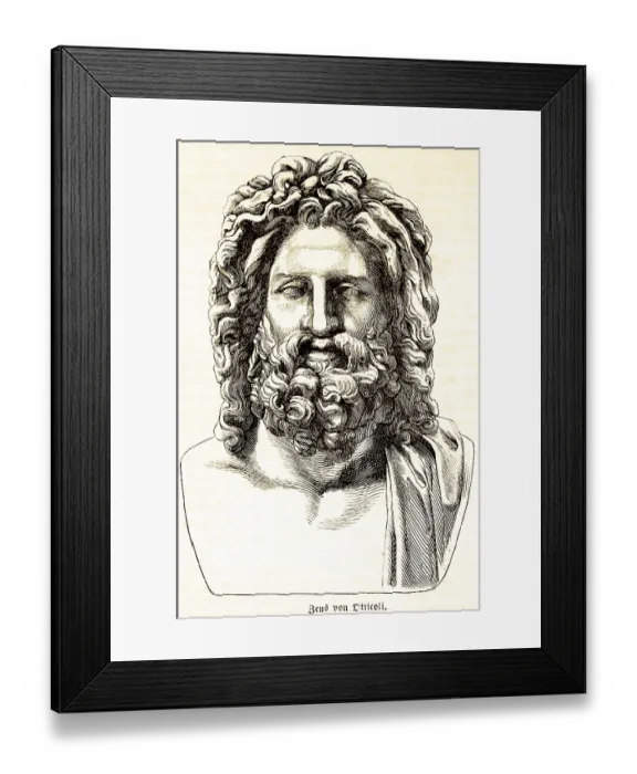 Framed Print : Jesus Christ, after Otricoli, religion Framed Print : Jesus Christ, after Otricoli, religion