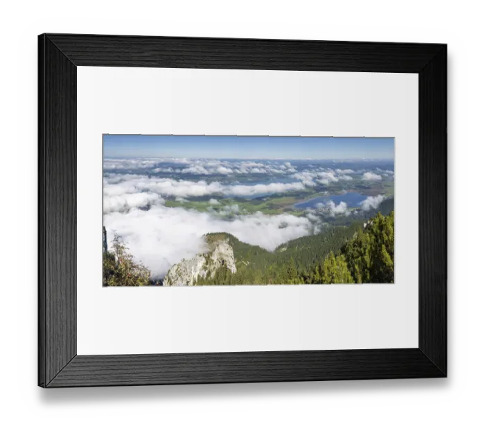 Framed Print : Panorama from Tegelberg, 1881m Framed Print : Panorama from Tegelberg, 1881m