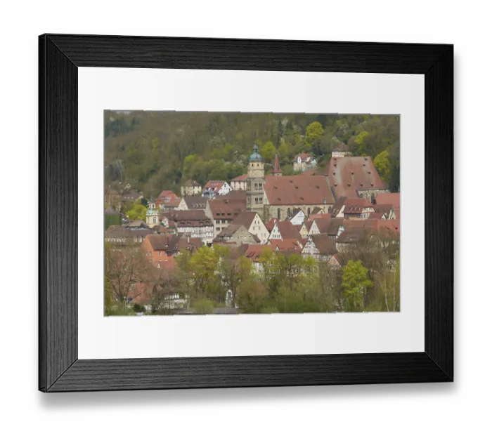 Framed Print : View of the old town of Schwabisch Hall Framed Print : View of the old town of Schwabisch Hall
