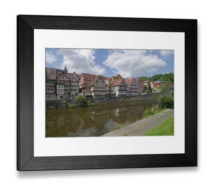Framed Print : Half-timbered houses in MauerstraBe Framed Print : Half-timbered houses in MauerstraBe