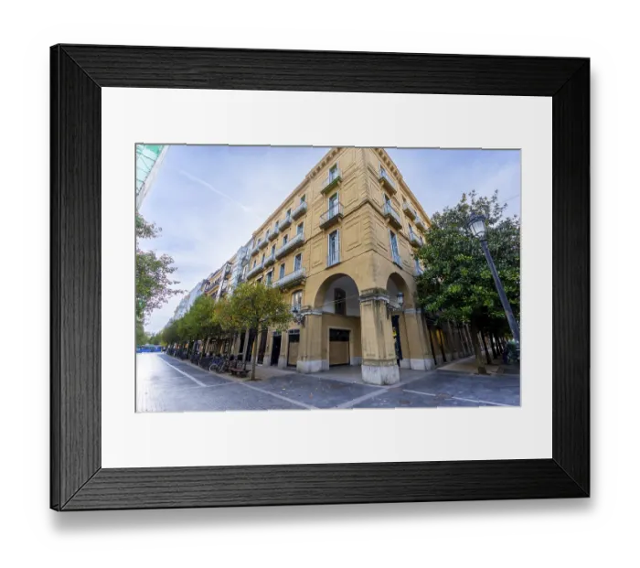 Framed Print : Gipuzkoa square in san sebastian Framed Print : Gipuzkoa square in san sebastian
