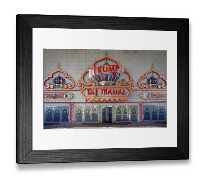Framed Print : Entrance portal of Trump Casino Taj Mahal