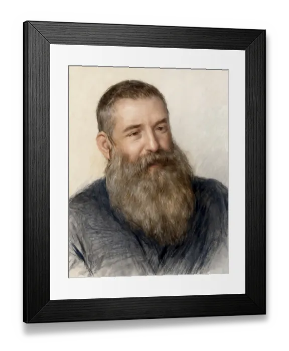 Framed Print : Portrait of Claude Monet, 1840 - 1926