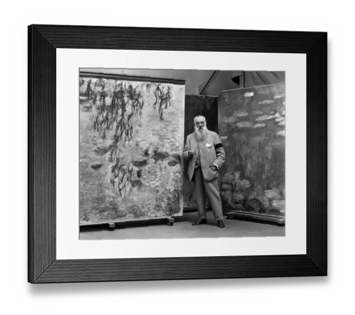 Framed Print : Portrait of Claude Monet, studio at Giverny Framed Print : Portrait of Claude Monet, studio at Giverny