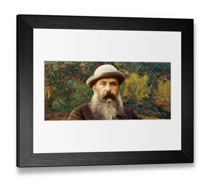 Framed Print : Portrait of Claude Monet, 1840 - 1926