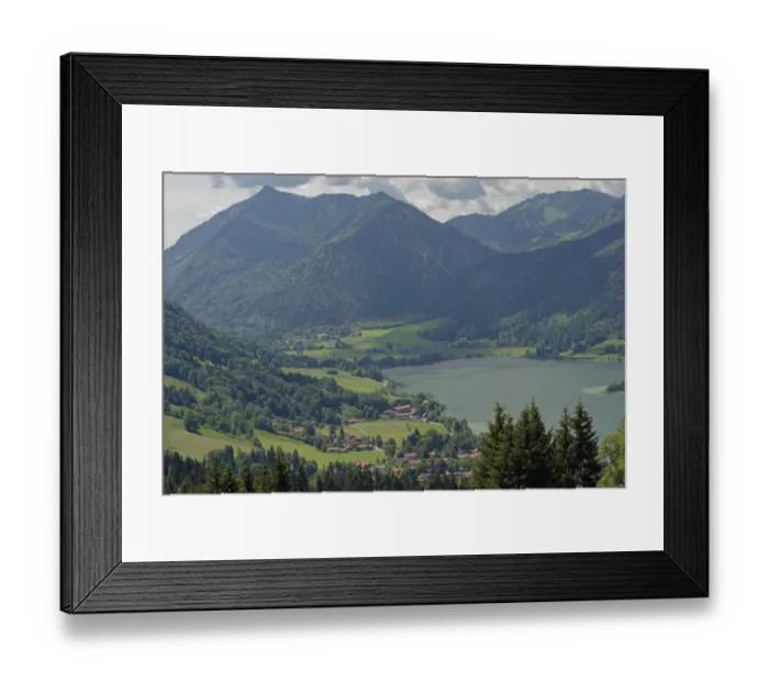 Framed Print : View of Schliersee, Bavaria, Upper Bavaria Framed Print : View of Schliersee, Bavaria, Upper Bavaria