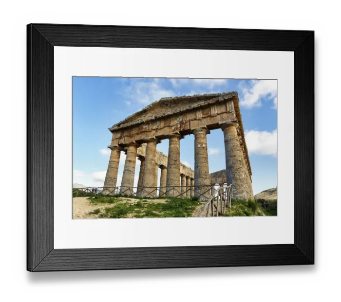 Framed Print : Elymian Doric Temple, Ruin, Doric Frieze