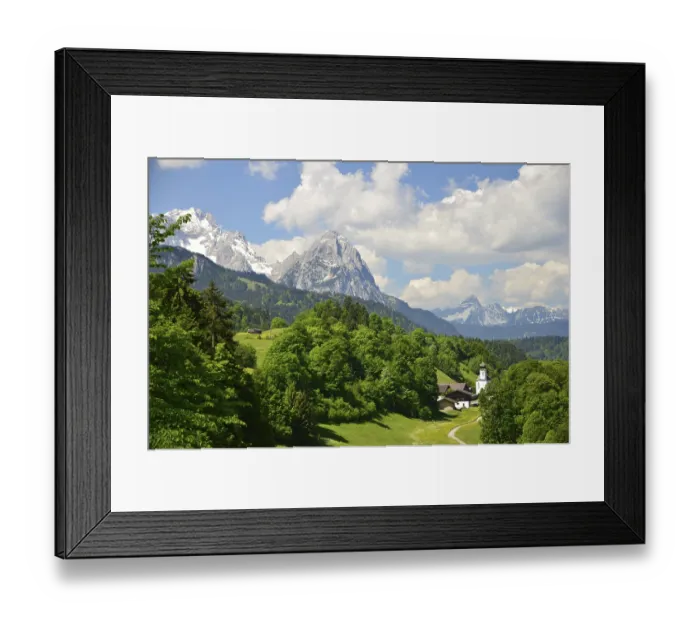 Framed Print : Germany, Bavaria, Werdenfels, district