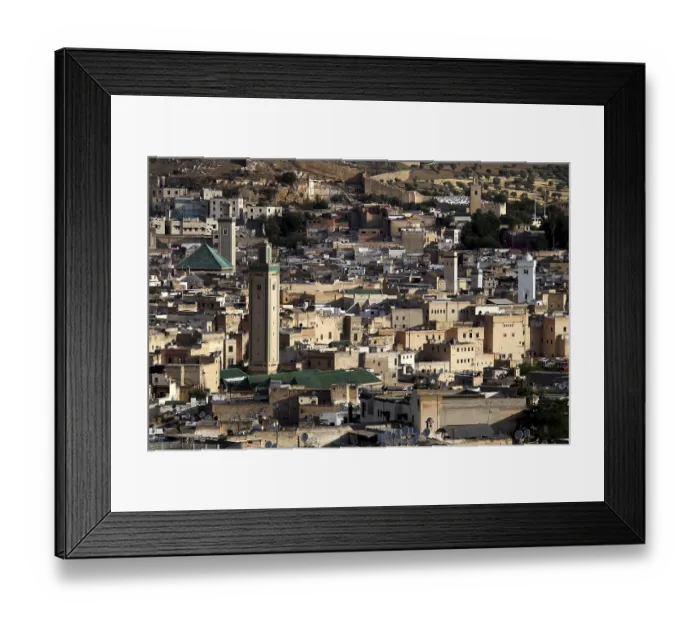 Framed Print : View from the south of the Kairouine mosque within Fez Framed Print : View from the south of the Kairouine mosque within Fez