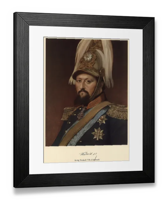 Framed Print : Frederick VII, Frederik VII, (1808 - 1863) was King of Denmark