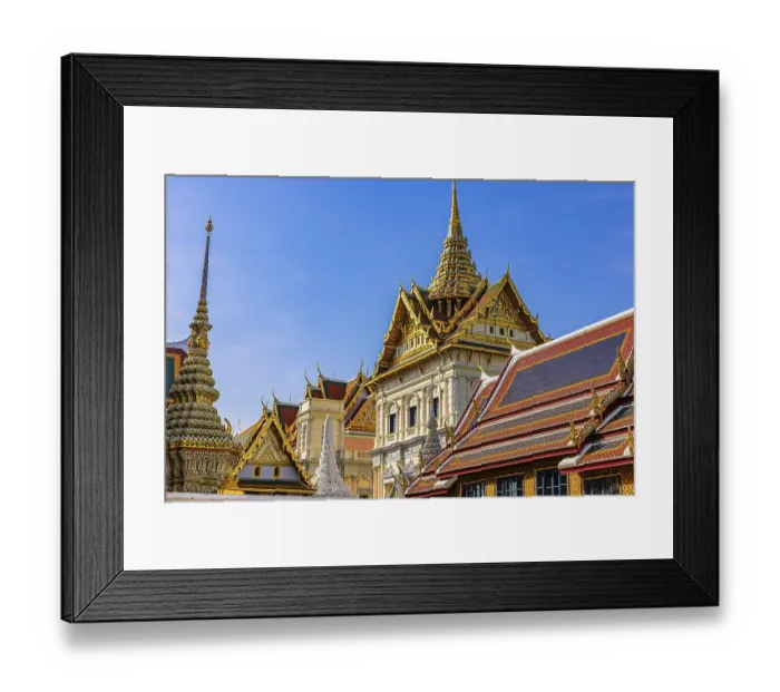 Framed Print : The Grand Royal Palace, Wat Phra Kaeo Buddhist Temple