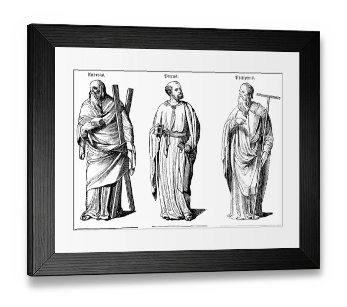 Framed Print : Apostle figures (1507-1517) from St Sebald's tomb in Nuremberg Framed Print : Apostle figures (1507-1517) from St Sebald's tomb in Nuremberg