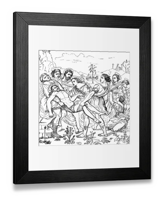 Framed Print : Altarpiece Entombment of Christ (1507) Framed Print : Altarpiece Entombment of Christ (1507)