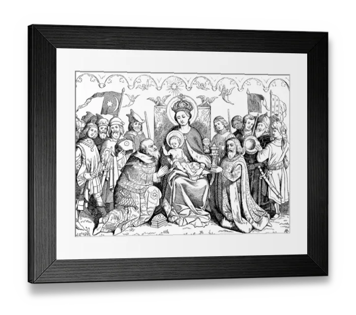 Framed Print : Cologne cathedral image or altar of the city patrons
