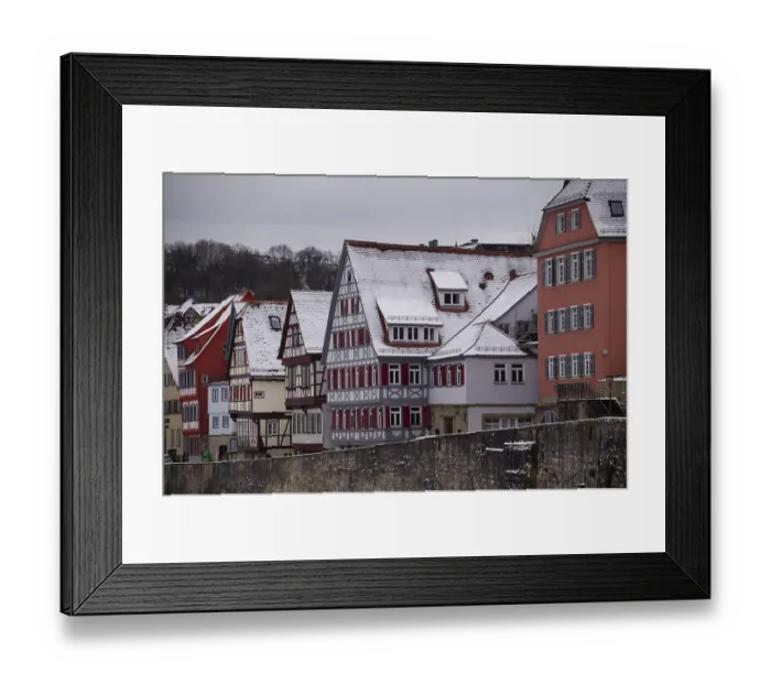 Framed Print : Fachwerk in der MauerstraBe