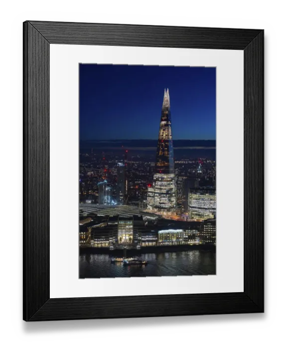 Framed Print : The Shard, pyramid-shaped skyscraper Framed Print : The Shard, pyramid-shaped skyscraper