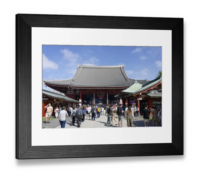 Framed Print : Kannondo Hall, Senso-ji Temple, Tokyo, Japan