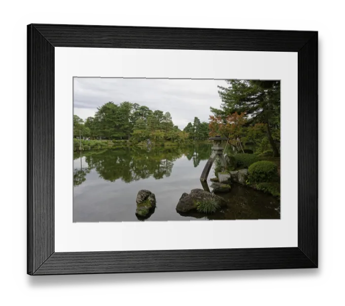 Framed Print : Reflection, Kotoji Toro lantern