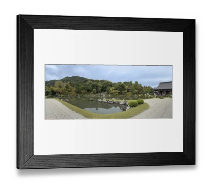 Framed Print : Panorama, Sogenchi Teien, Tenryu-ji Temple Framed Print : Panorama, Sogenchi Teien, Tenryu-ji Temple