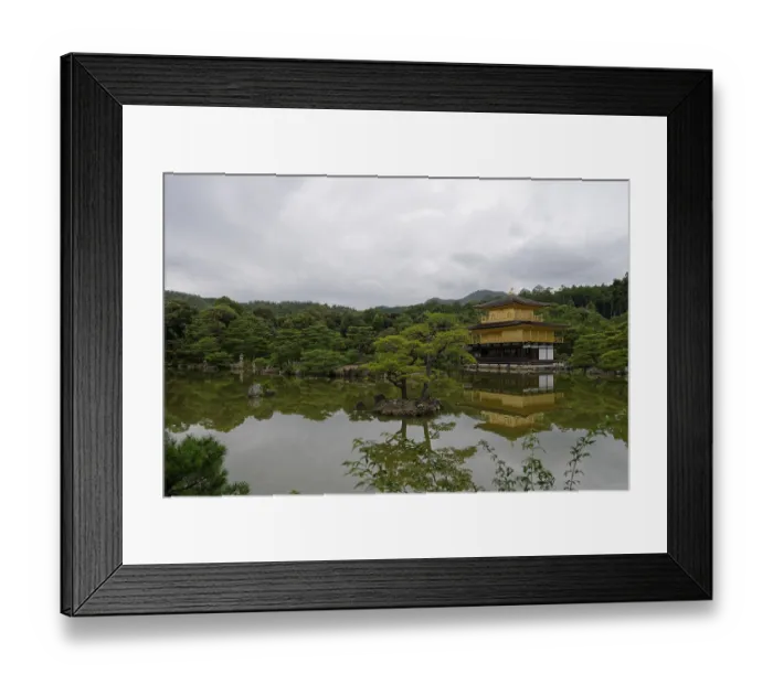 Framed Print : Reflection, Rokuon-ji Kinkaku (Golden Pavilion) Framed Print : Reflection, Rokuon-ji Kinkaku (Golden Pavilion)